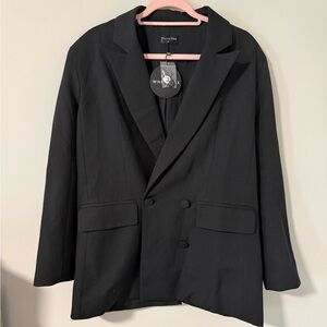 White Fox Black Blazer